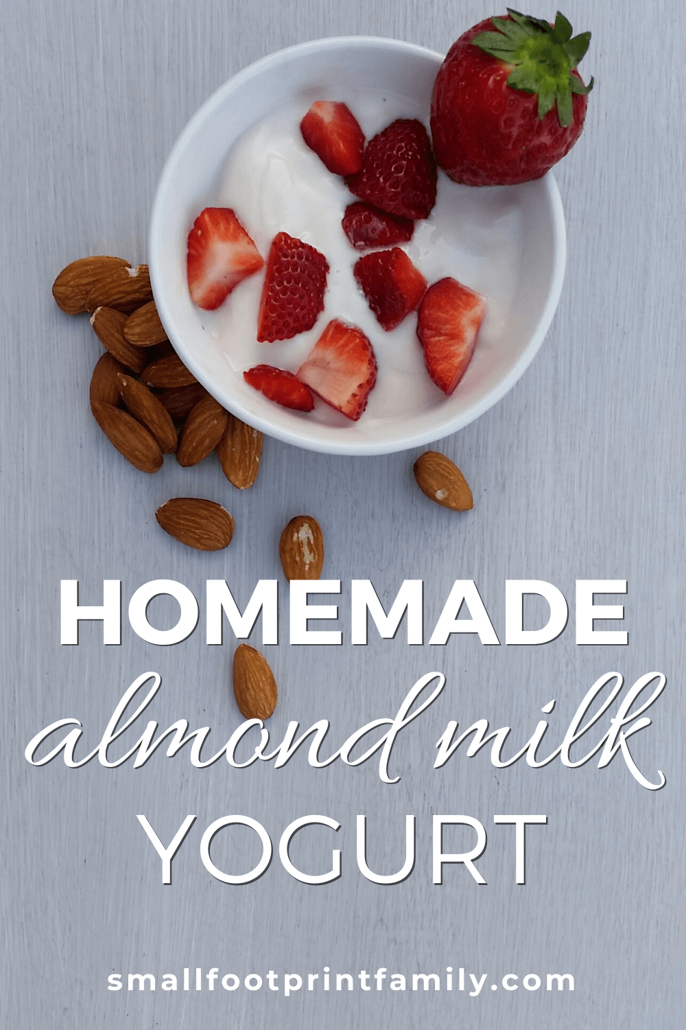 This homemade almond milk yogurt recipe is a delicious, affordable option if you and your family love yogurt but are vegan or can't tolerate dairy products.#paleo #paleodiet #vegan #vegetarian #lactofermentation #fermentation #recipe #yogurt #dessert #snack