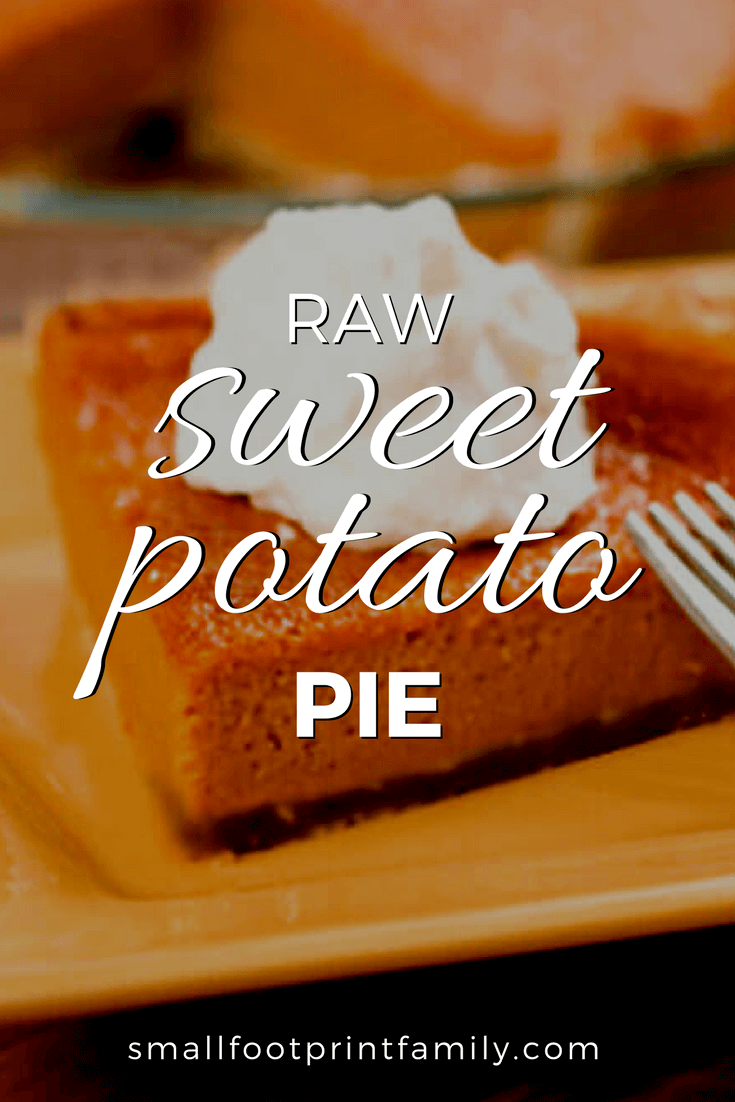 After a heavy traditional meal, enjoy this lighter, healthier version of the Thanksgiving classic: raw sweet potato pie. Click to get the recipe!#paleo #paleodiet #glutenfree #dairyfree #vegan #vegetarian #rawvegan #recipe #grainfree #realfood #dessert #holidays #thanksgiving #christmas