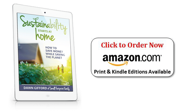 Sustainability starts at home on ipad with Amazon order button