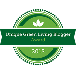 Unique Green Living Blogger 2018 Badge