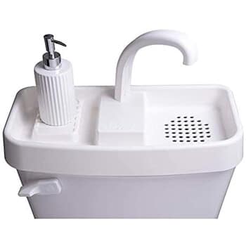 sink twice for top of the toilet
